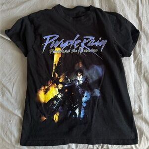Purple Rain Graphic Tee - Black